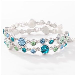 Touchstone Blue Sky Ice Bracelet by Swarovski